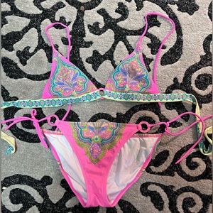 PINK Victoria’s Secret Swimsuit Top Size Medium and Bottoms Size Large